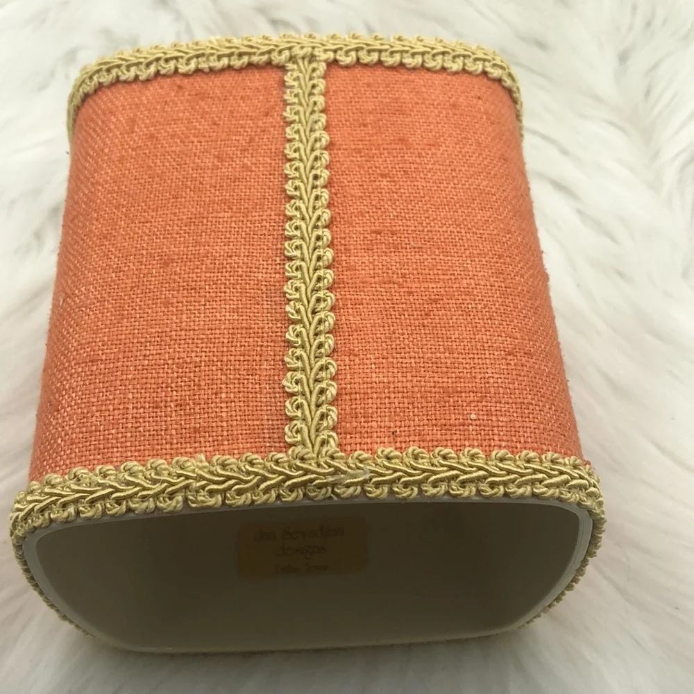 Vintage Jan Sevadjian Designs Monogram H Linen Tissue Box Cover Dallas TX